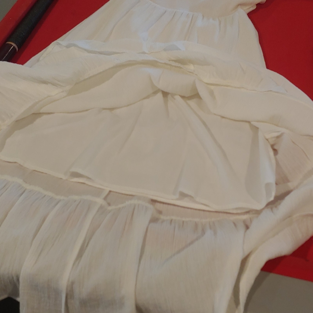 Reformation Chicago dress NWOT - Ivory, size 4 - Picture 10 of 13